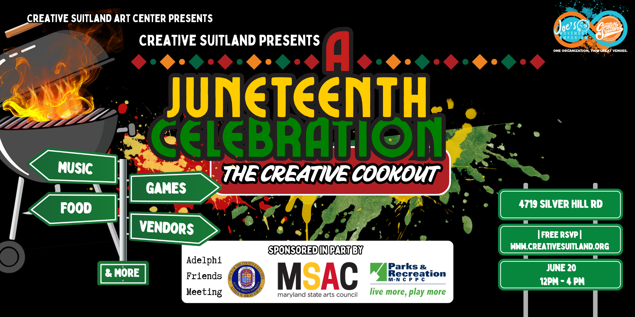 The Creative Cookout — Creative Suitland Arts Center